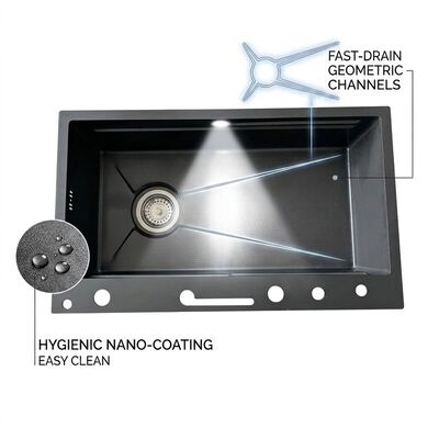 Buen precio Drop-In 32x19 Double Bowl Kitchen Sink SUS304 18 Gauge with Faucet Holes en línea