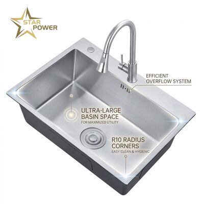 Buen precio 16 Inch Round Undermount Bar Sink SUS304 18 Gauge Stainless Steel with Basket Strainer online